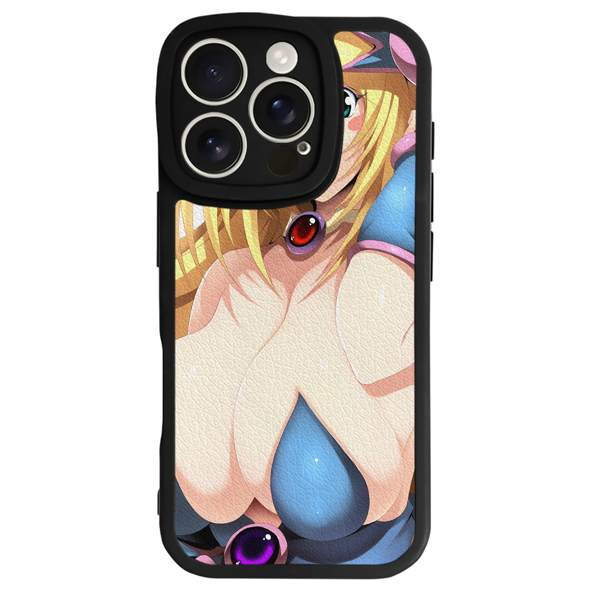 （画像用） 遊☆戯☆王 Yu-Gi-Oh! 【iPhone 16シリーズ対応】シリコンスマホケース（レザー調） 材質：シリコン